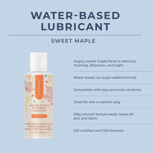 Water Based Personal Lubricant - Sweet Maple