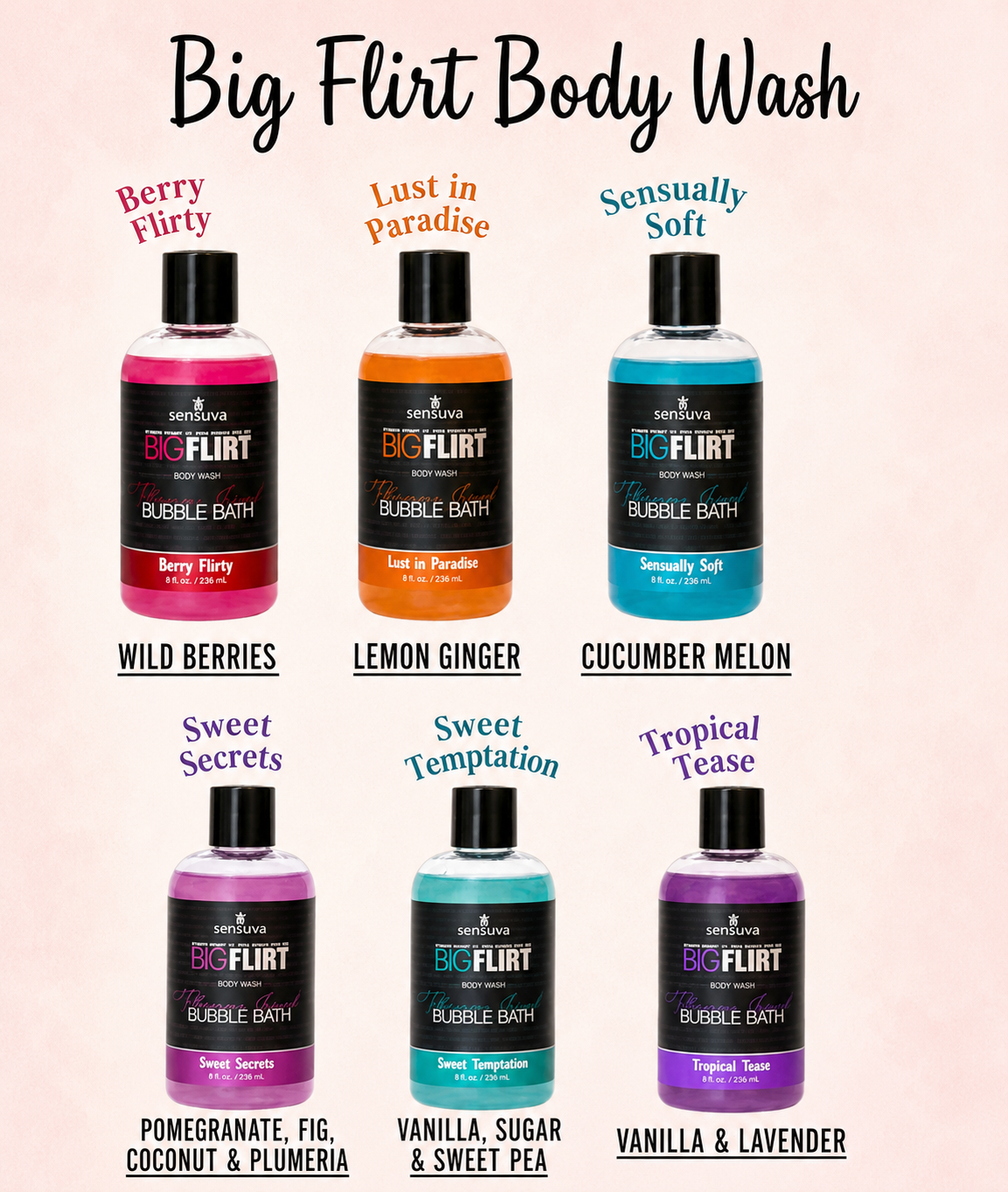 Big Flirt Bubble Bath & Body Wash