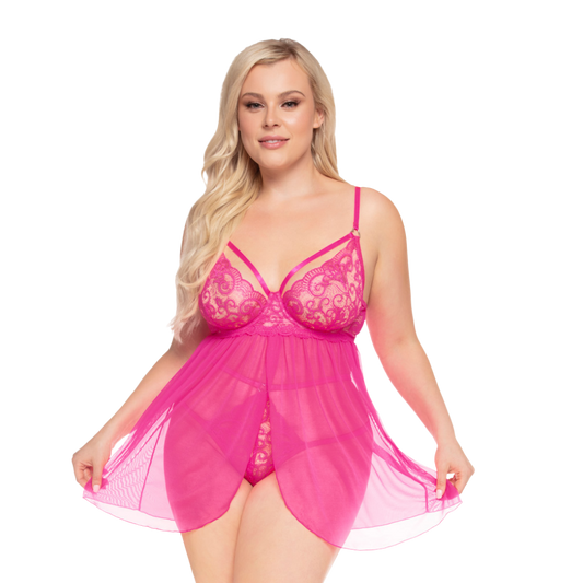 Strappy Babydoll & High-Rise G-String